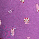 Logo Cotton High-Waist Boyshort Panty, Grape Taffy Ice Cream Print, swatch
