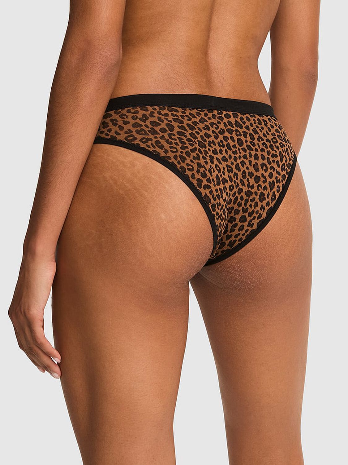 vs Pink Cotton Cheeky Panty Leopard 2 of 2 