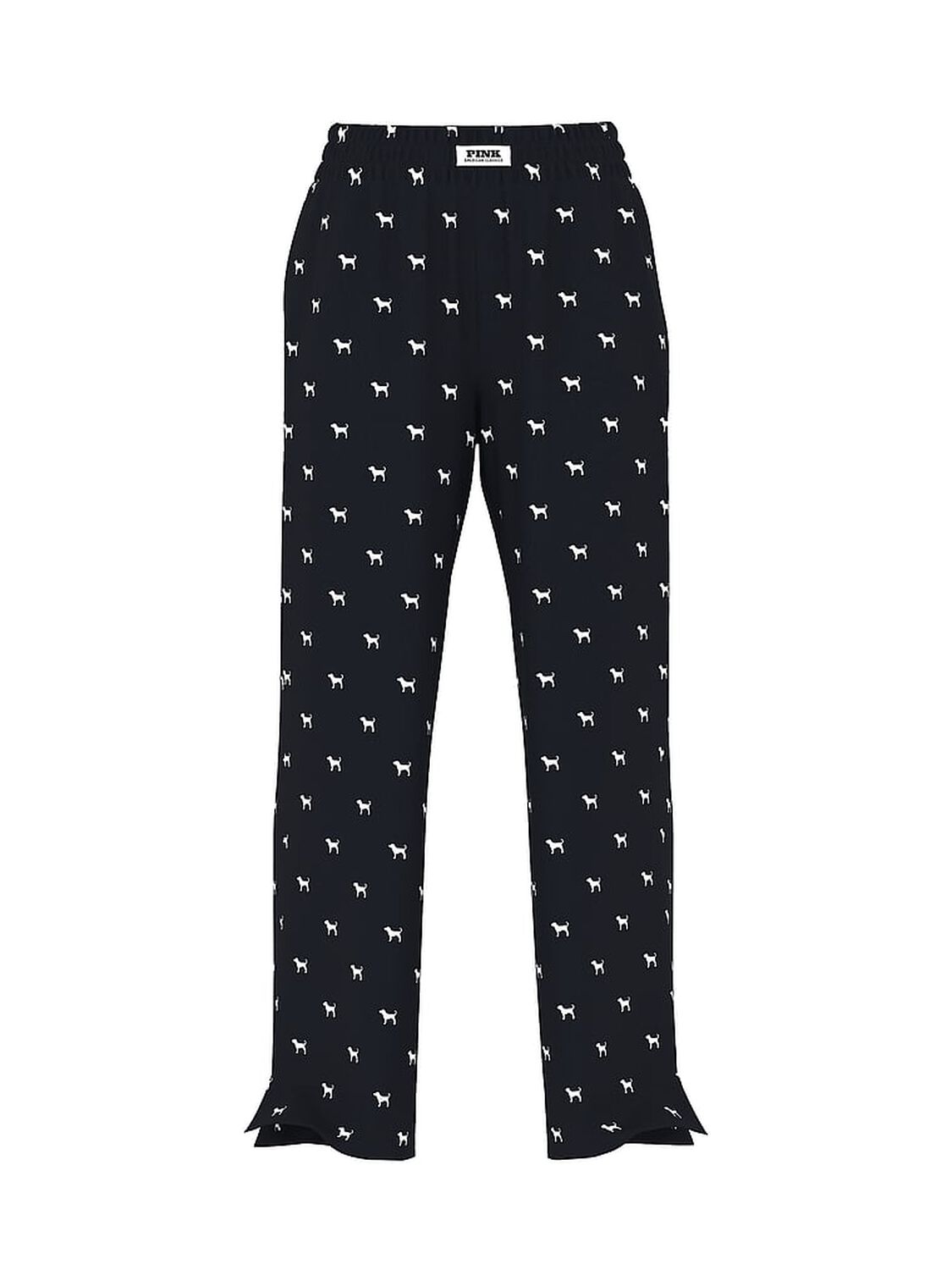 vs Pink Boyfriend Boxer Pajama Pants Noir Navy Dogs 3 of 3 