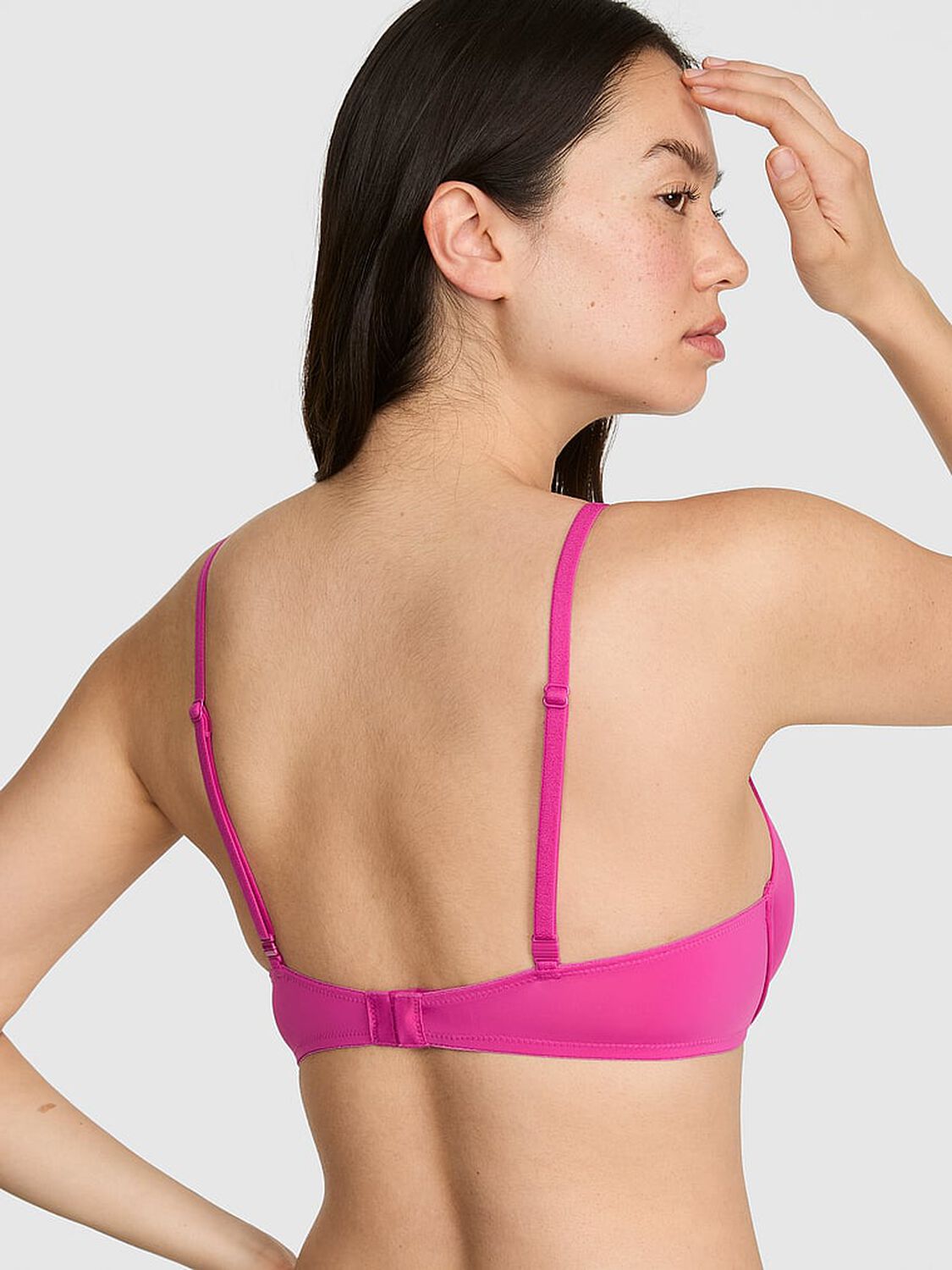 vs Pink Wear Everywhere&trade; Lightly Lined Full Coverage T-Shirt Bra Pink Fire 2 of 3 
