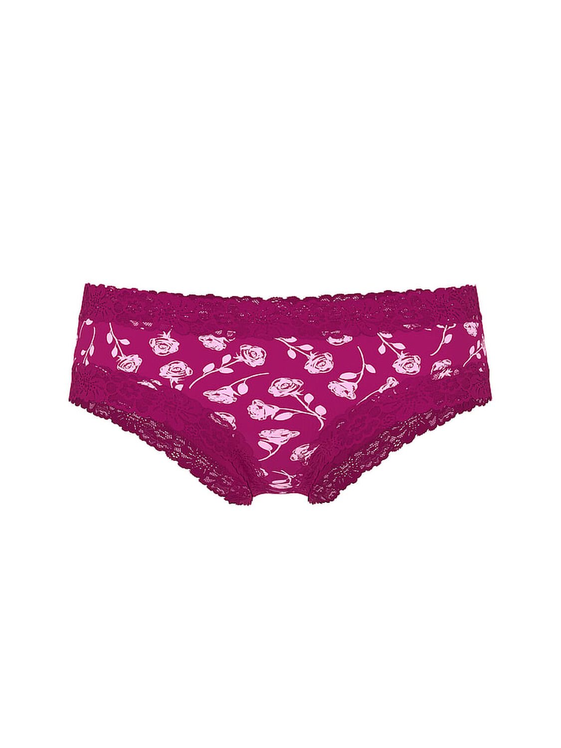 vs Pink Wink Lace-Trim Cheeky Panty Print 3 of 3 