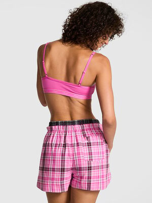 Boyfriend Flannel Boxer Pajama Shorts