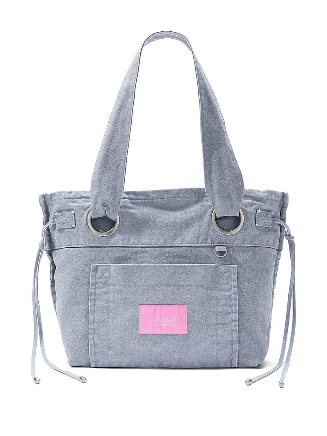 vs Pink Canvas Flat-Bottom Tote Bag Dusty Iris 1 of 3 