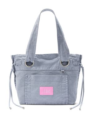 Canvas Flat-Bottom Tote Bag