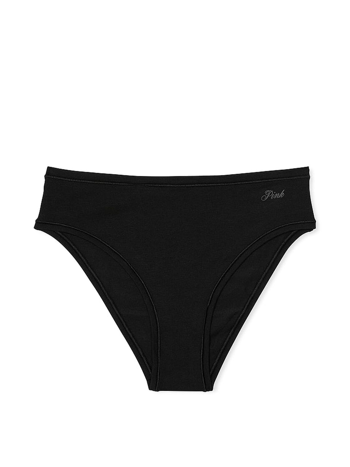 vs Pink Cotton Cheeky Panty Pure Black 3 of 3 