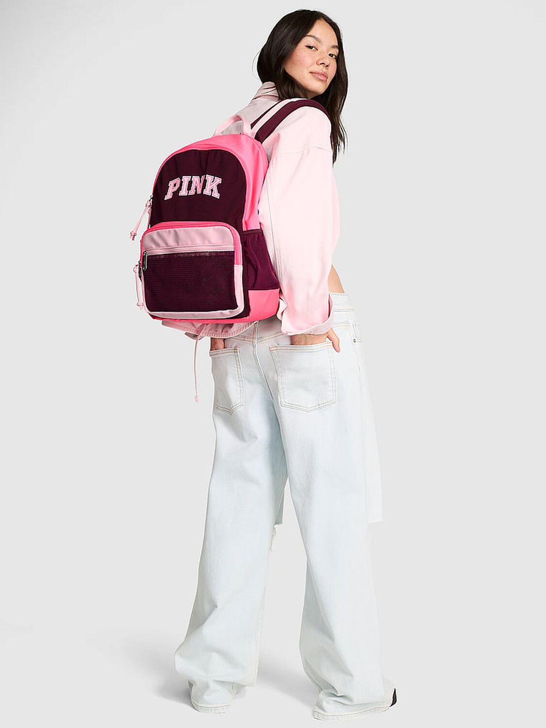 vs Pink Classic Canvas Backpack Wild Rose + Pink + Boardwalk Pink 3 of 3 