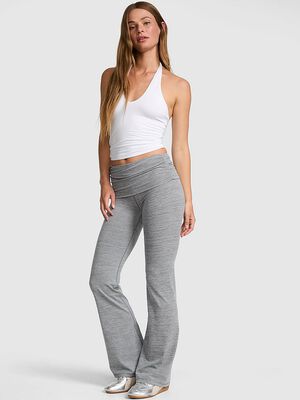 PINK Relay&trade; Ruched Foldover Flare Leggings