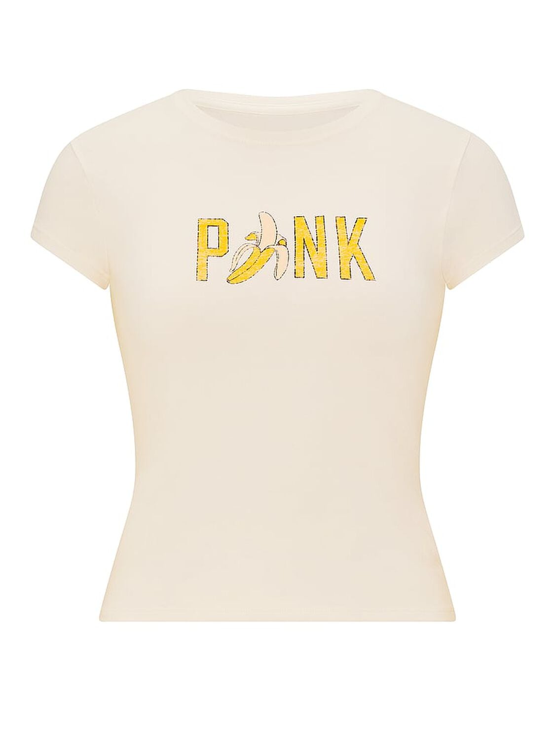 vs Pink Cotton Baby Tee Winter White 3 of 3 