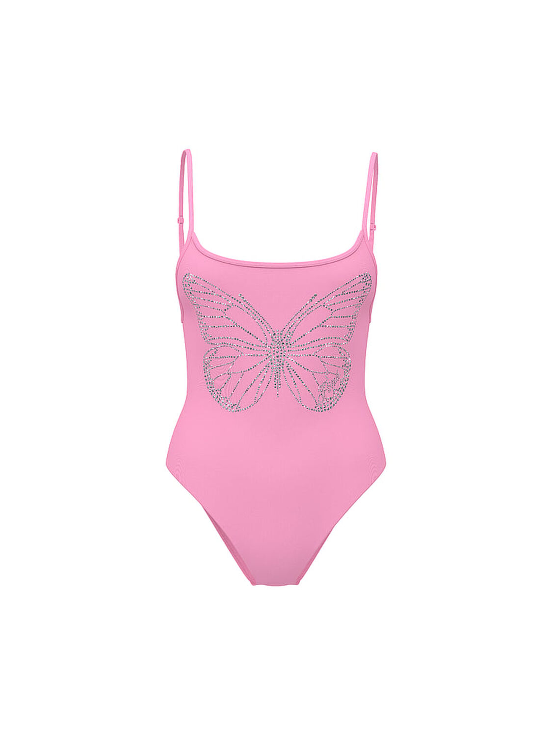 vs Pink Swim Low-Back One-Piece Swimsuit Pink Lollipop 3 of 4 