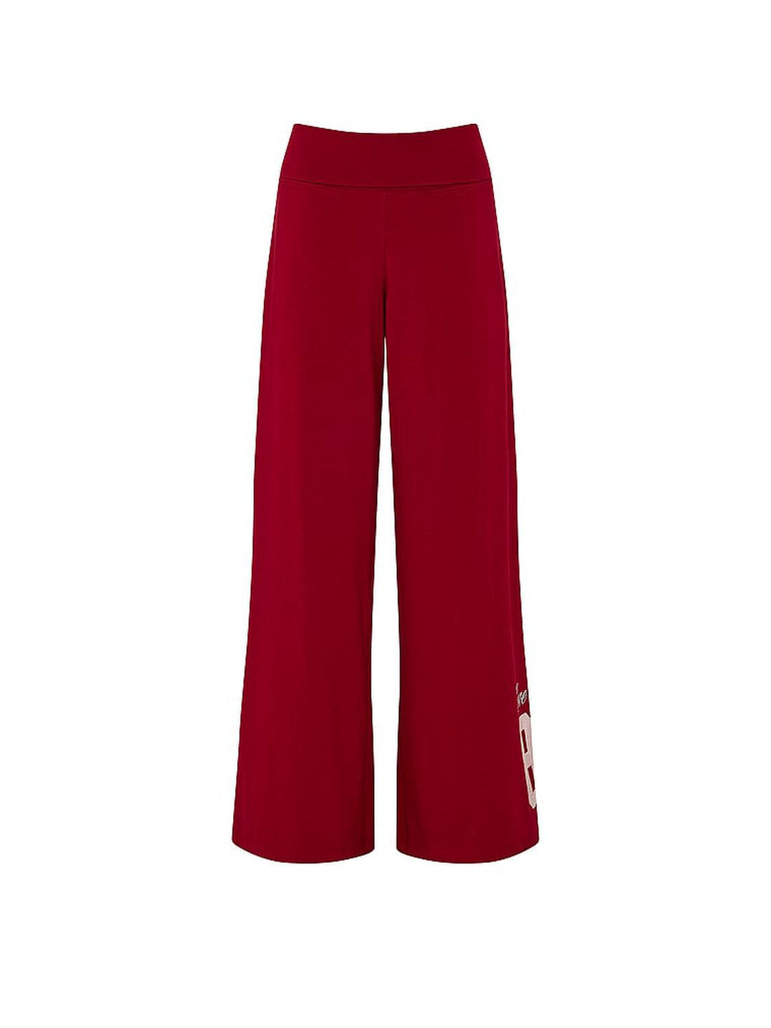 vs Pink All-Day Cotton&trade; Foldover Wide-Leg Pants 3 of 3 