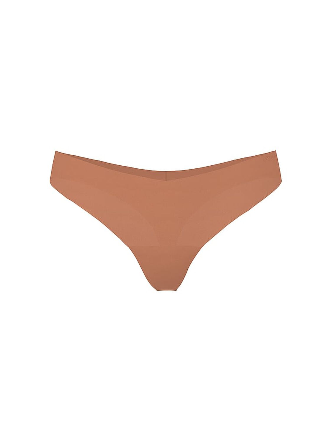 vs Pink No-Show Thong Panty Caramel 3 of 3 