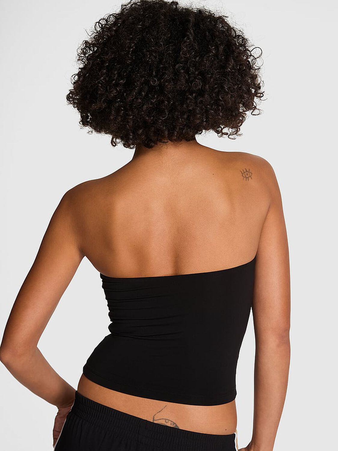 vs Pink Base Stretch Tube Top Pure Black 2 of 3 