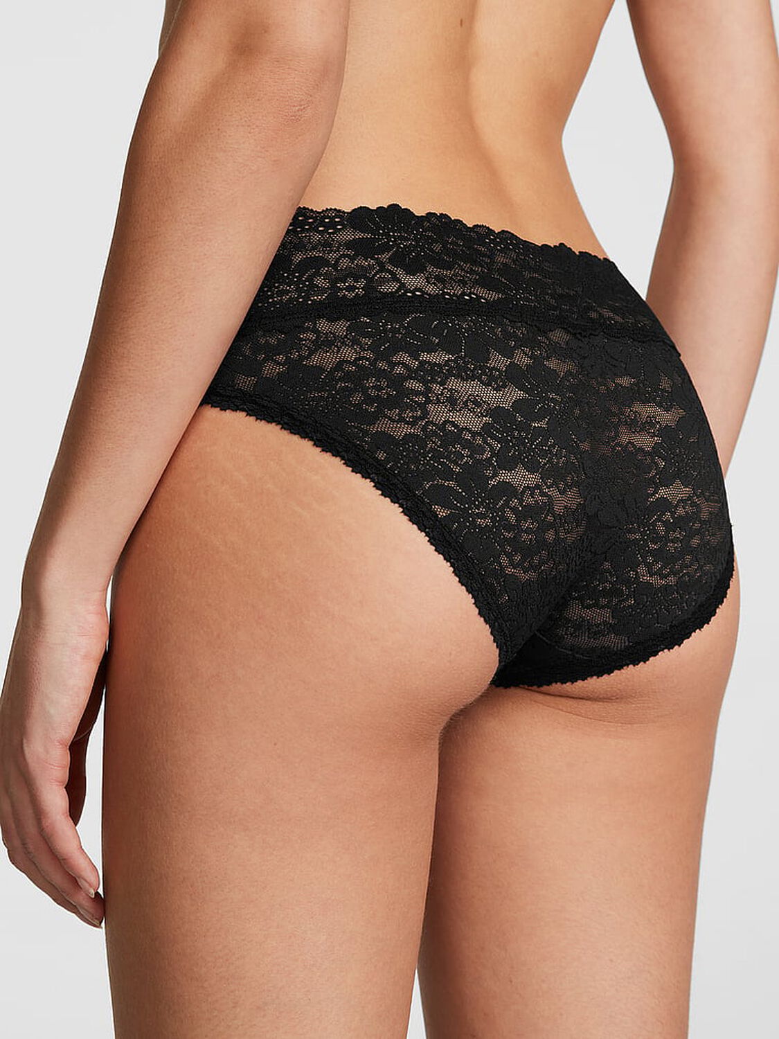 vs Pink Wink Hiphugger Panty Pure Black 2 of 3 