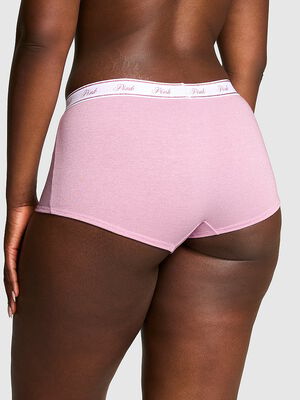 Logo Cotton Shimmer Boyshort Panty