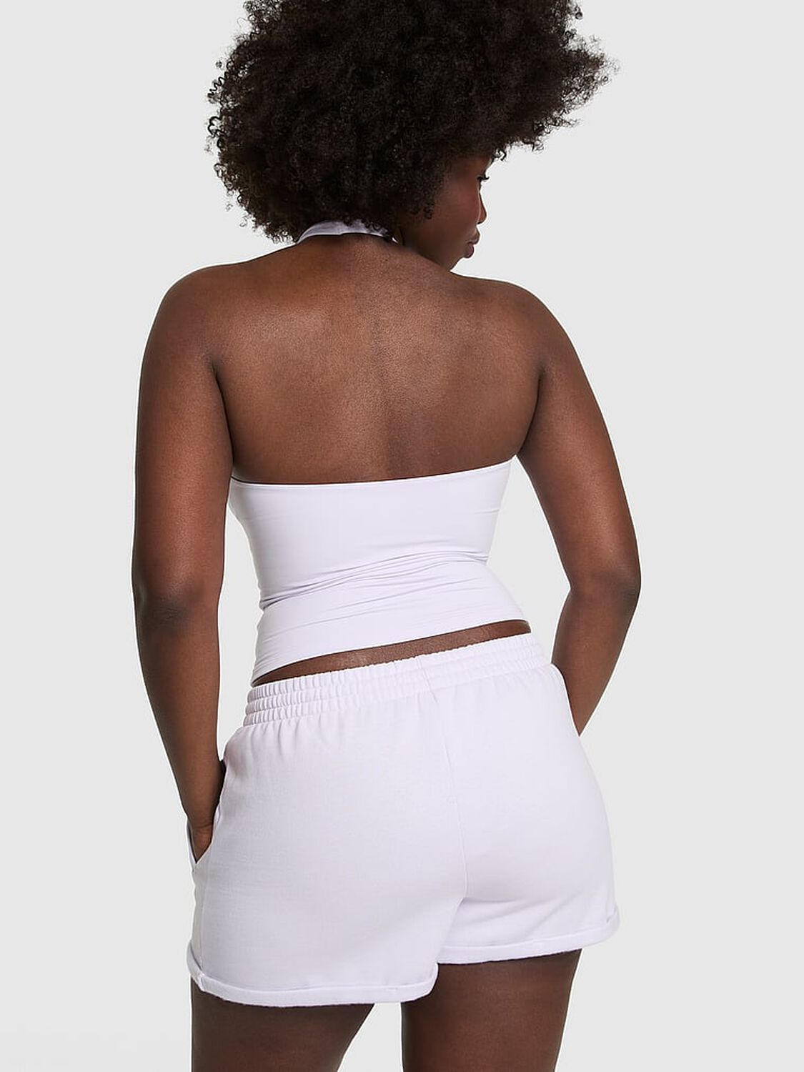 vs Pink Base Stretch Halter Tank Top Purple Whisper 2 of 2 