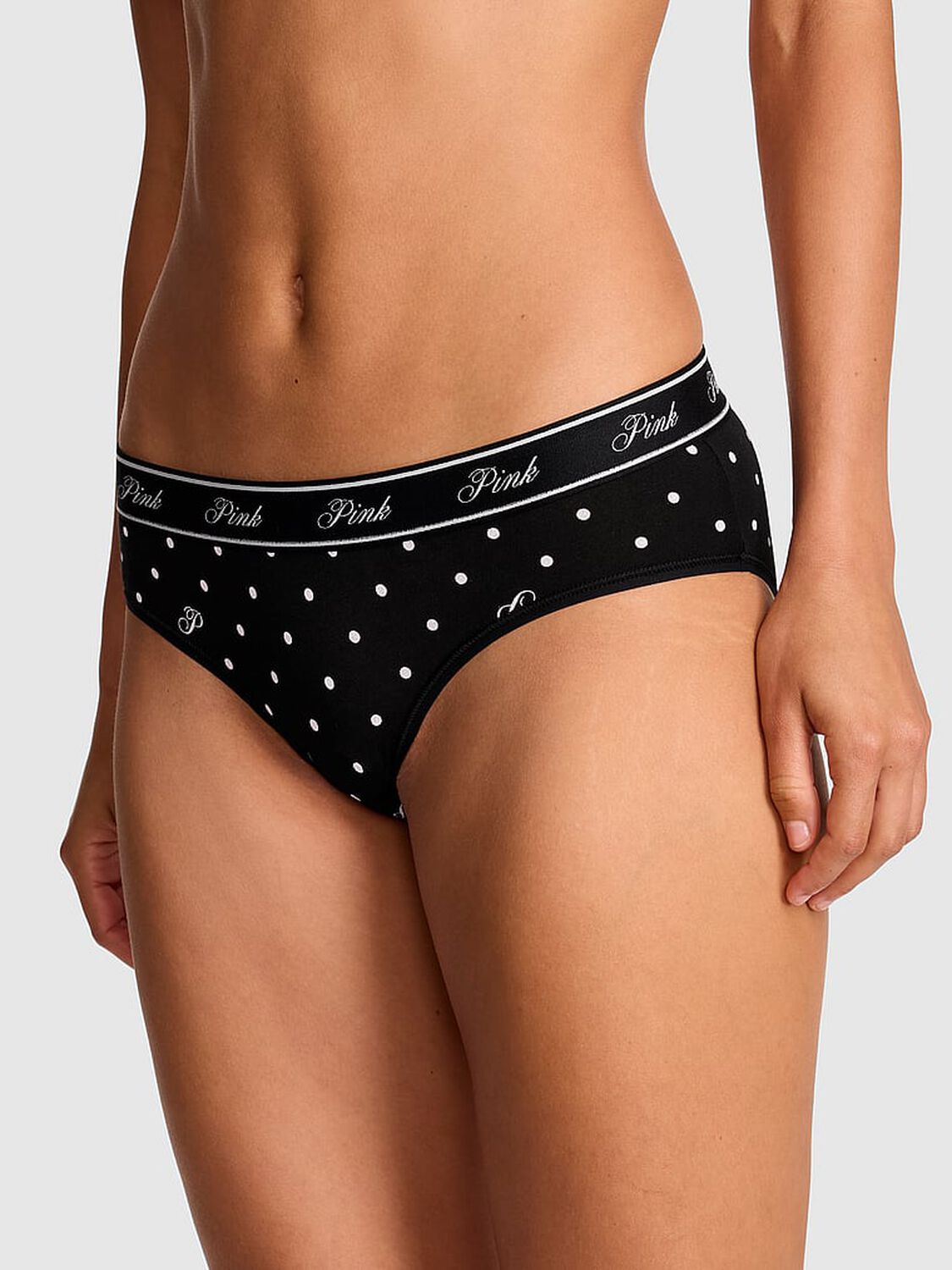 vs Pink Logo Cotton Hiphugger Panty 1 of 3 