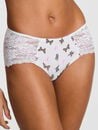 No-Show Hiphugger Panty, White Butterfly Print, swatch