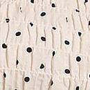 Flirty Fit Smocked Tank Top, White Dot, swatch