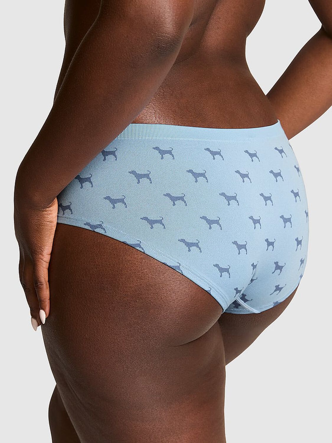 vs Pink Seamless Hiphugger Panty Blue Dog 2 of 3 