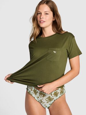 100% Cotton Light As Air Jersey Pocket Tee