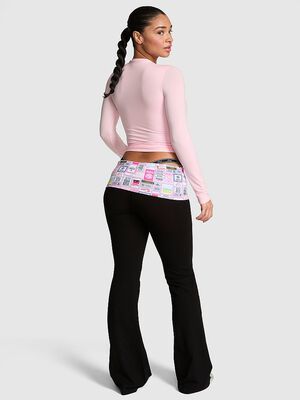 All-Day Cotton&trade; Foldover Flare Leggings