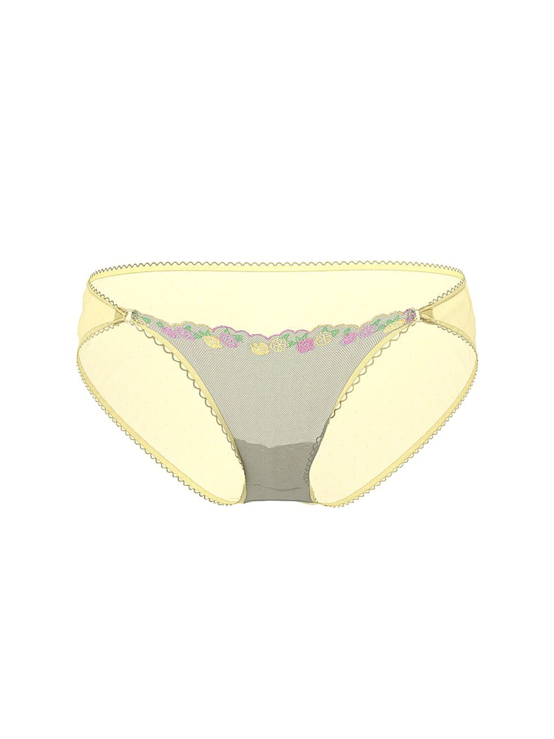 vs Pink Wink Low-Rise Cheeky Panty White And Mellow Yellow 3 of 3 