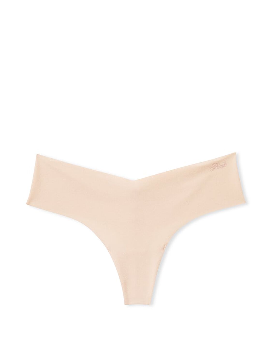 vs Pink No-Show Thong Panty Marzipan 3 of 3 