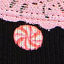 PINK Wink&trade; Lace-Trim Cotton Cheeky Panty, Black Bow Print, swatch