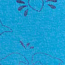Logo Cotton High-Leg Thong Panty, Capri Blue Foil Dolphin Print, swatch