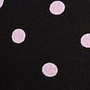 All-Day Cotton&trade; Low-Scoop Racerback Bra, Black With Pink Dots, swatch