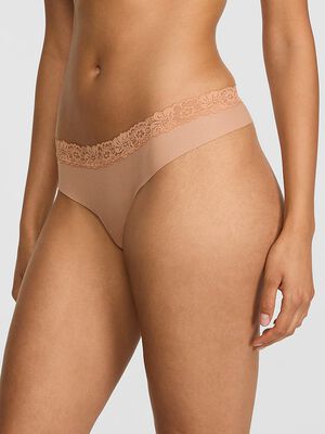 No-Show Cotton Thong Panty