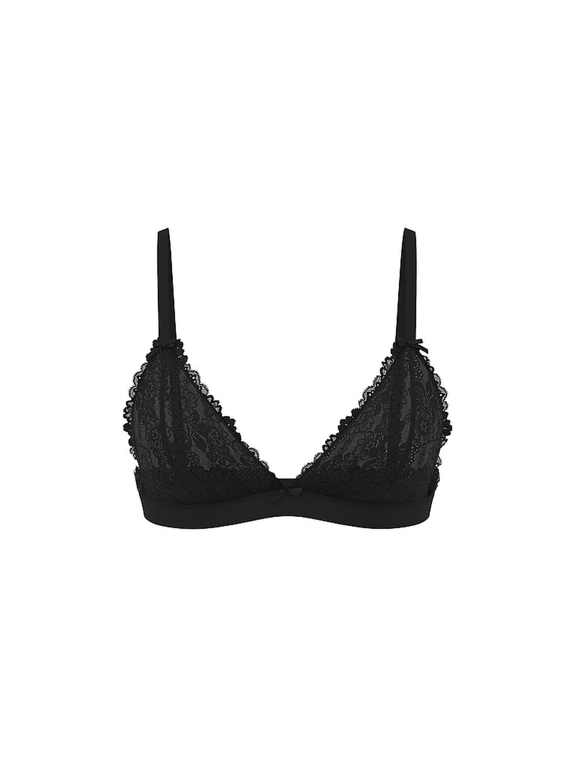 vs Pink Wink PINK Wink&trade; Unlined Triangle Bralette Black 3 of 3 