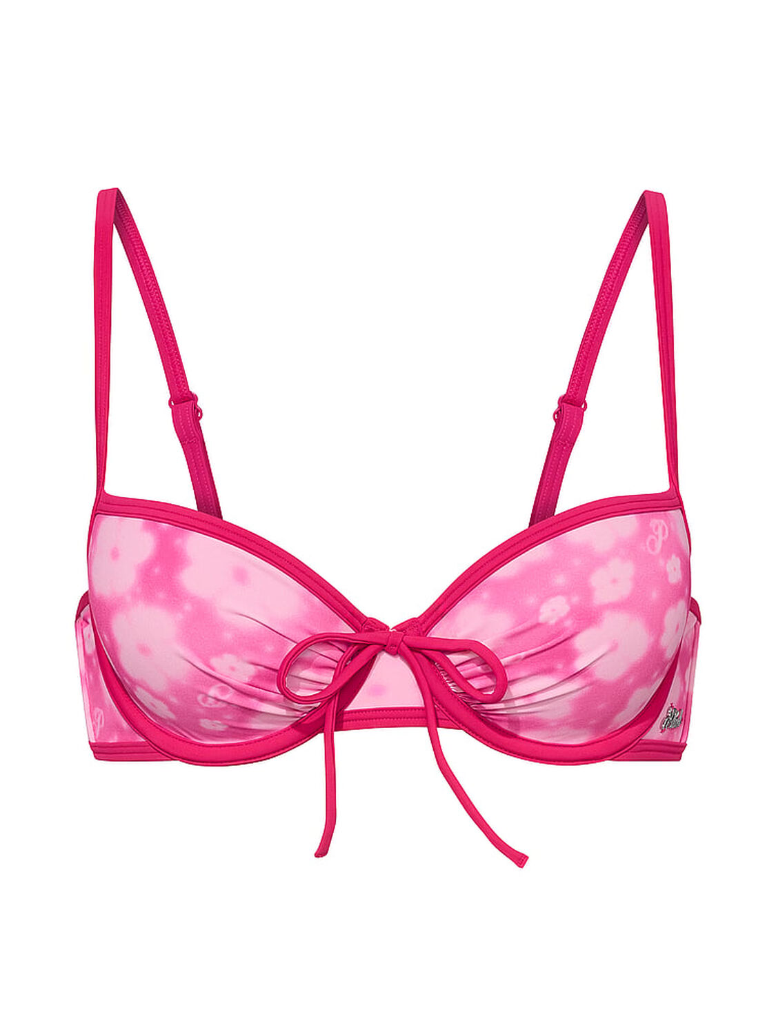 vs Pink Swim PINK Wink&trade; Push-Up Bikini Top Spray Floral 3 of 4 