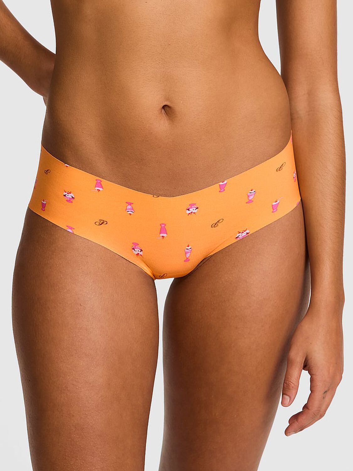 vs Pink No-Show Hiphugger Panty Vitamin C Sundae Print 1 of 3 