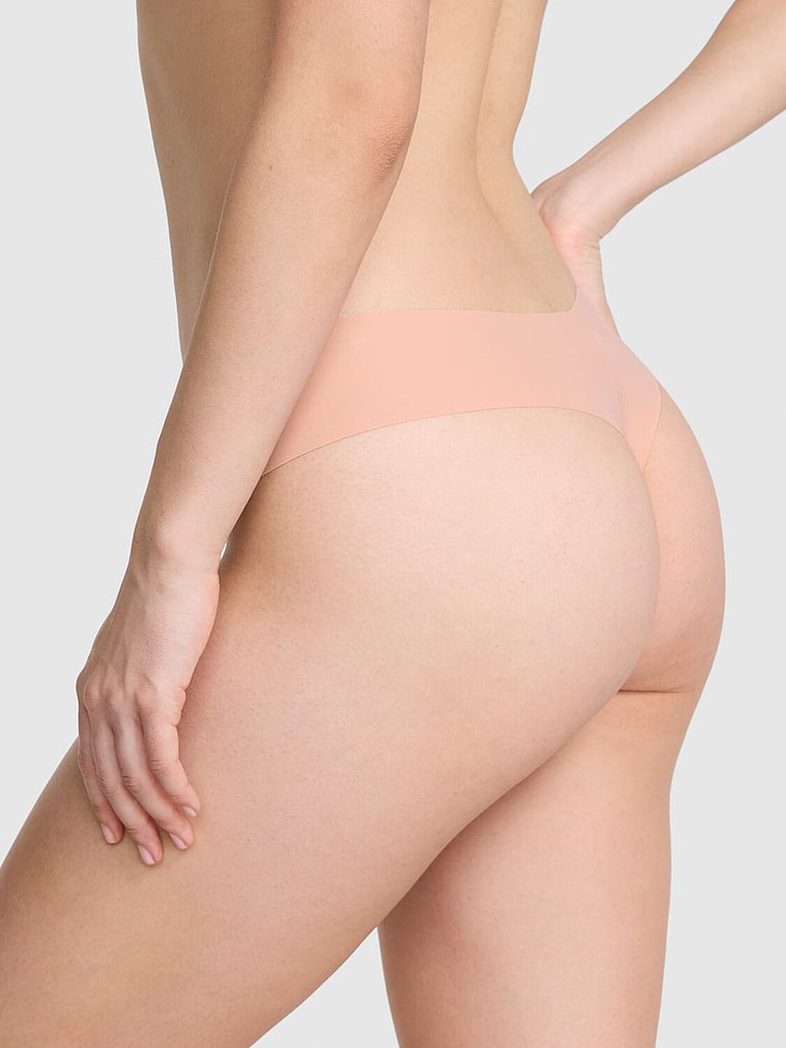 vs Pink No-Show Thong Panty Macaron 2 of 3 