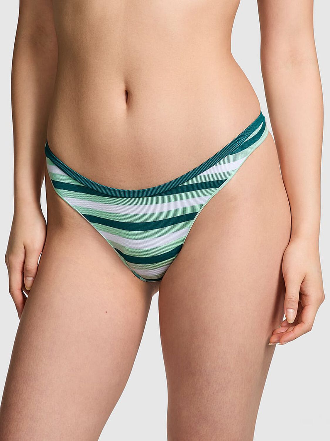 vs Pink Seamless High-Leg Thong Panty 1 of 3 