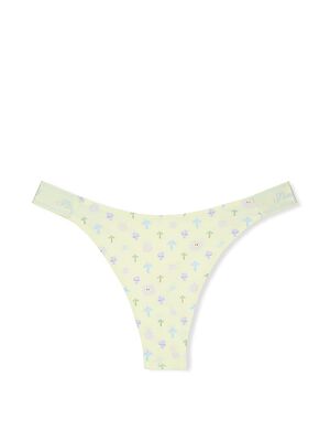 Logo Cotton Shine High-Leg Thong Panty