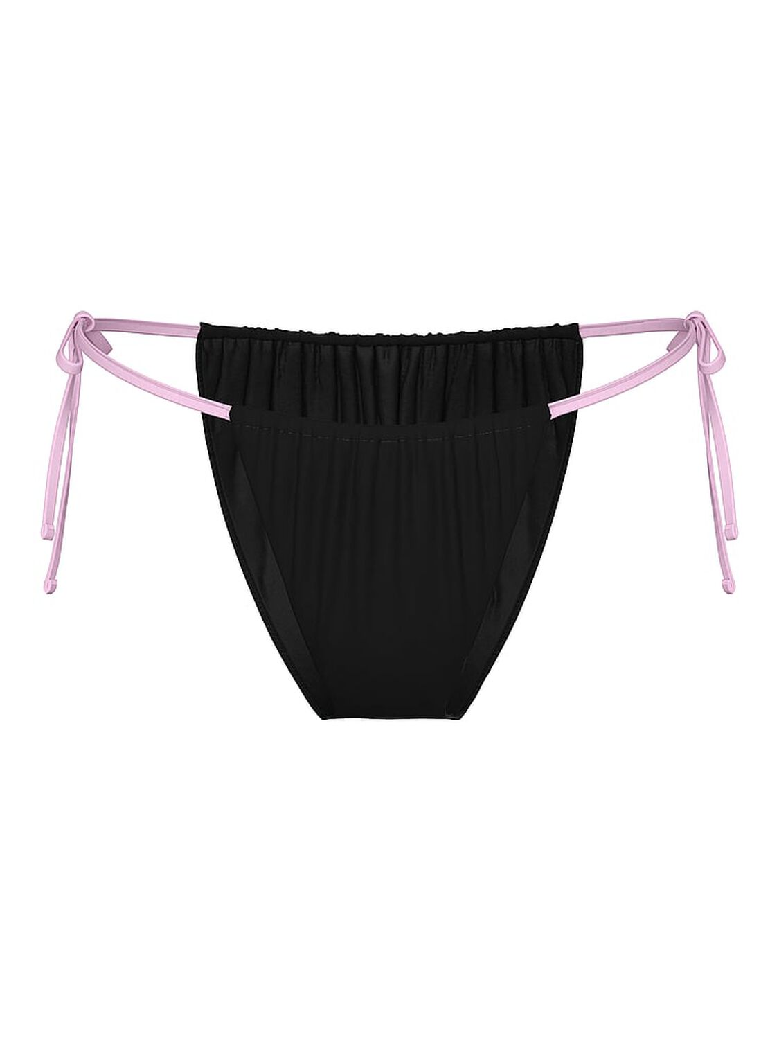 vs Pink Side-Tie Cheeky Bikini Bottom Limited Edition Black 3 of 3 