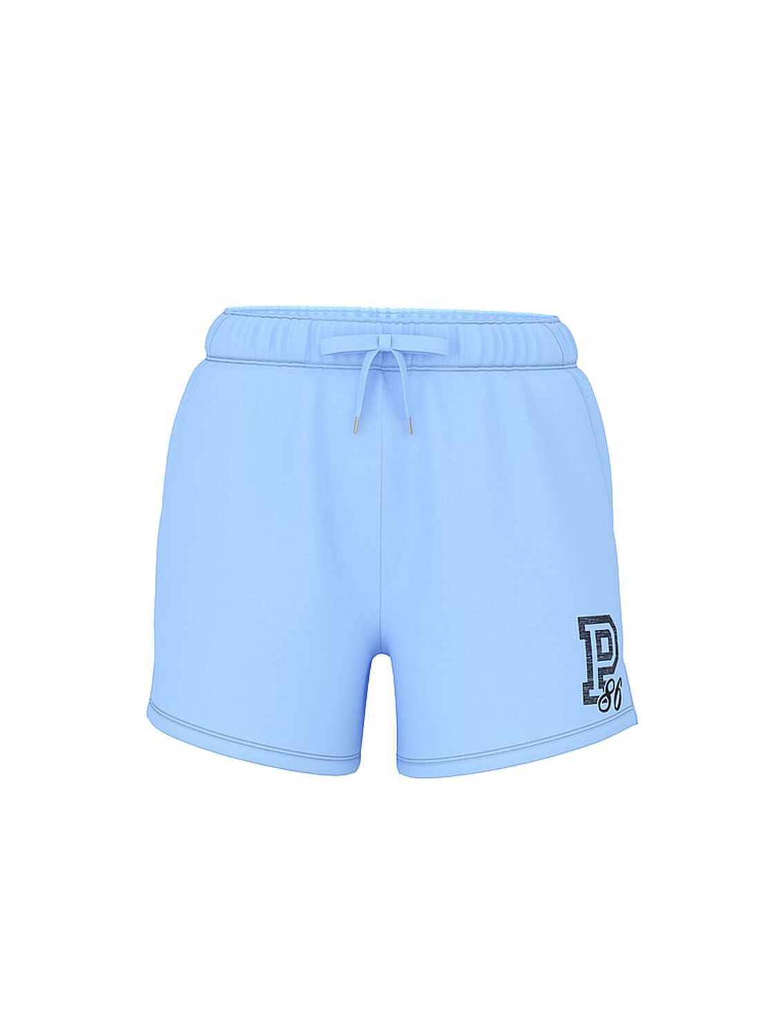 vs Pink Campus Fleece&trade; Roll-Down Shorts Blue Dancer 3 of 3 