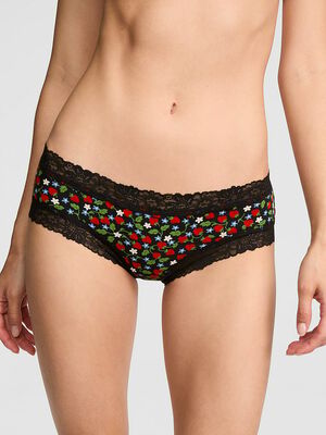 Cotton Lace Trim Cheeky Panty