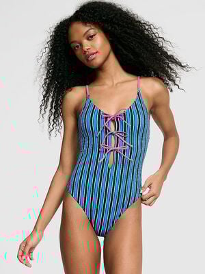 Front-Tie One-Piece Swimsuit