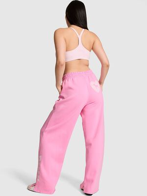 Campus Fleece&trade; Wide-Leg Split-Hem Sweatpants