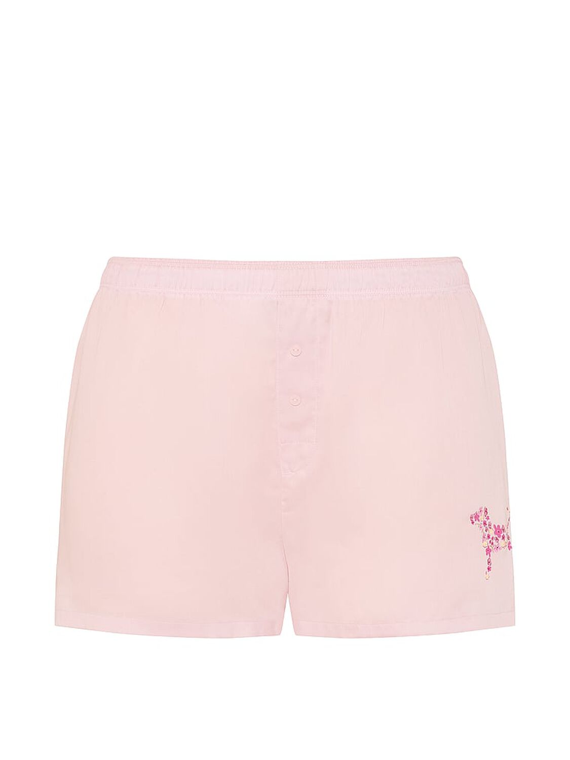 vs Pink Silky Sleep Boxy Pajama Shorts Dollhouse 3 of 4 