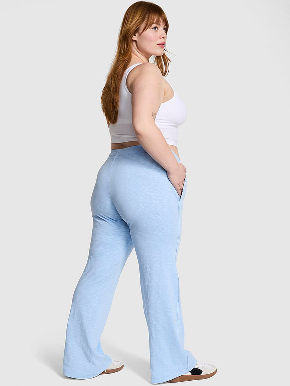 vs Pink Lightweight Lounge Flare Pants Blue Dancer 1 of 1 