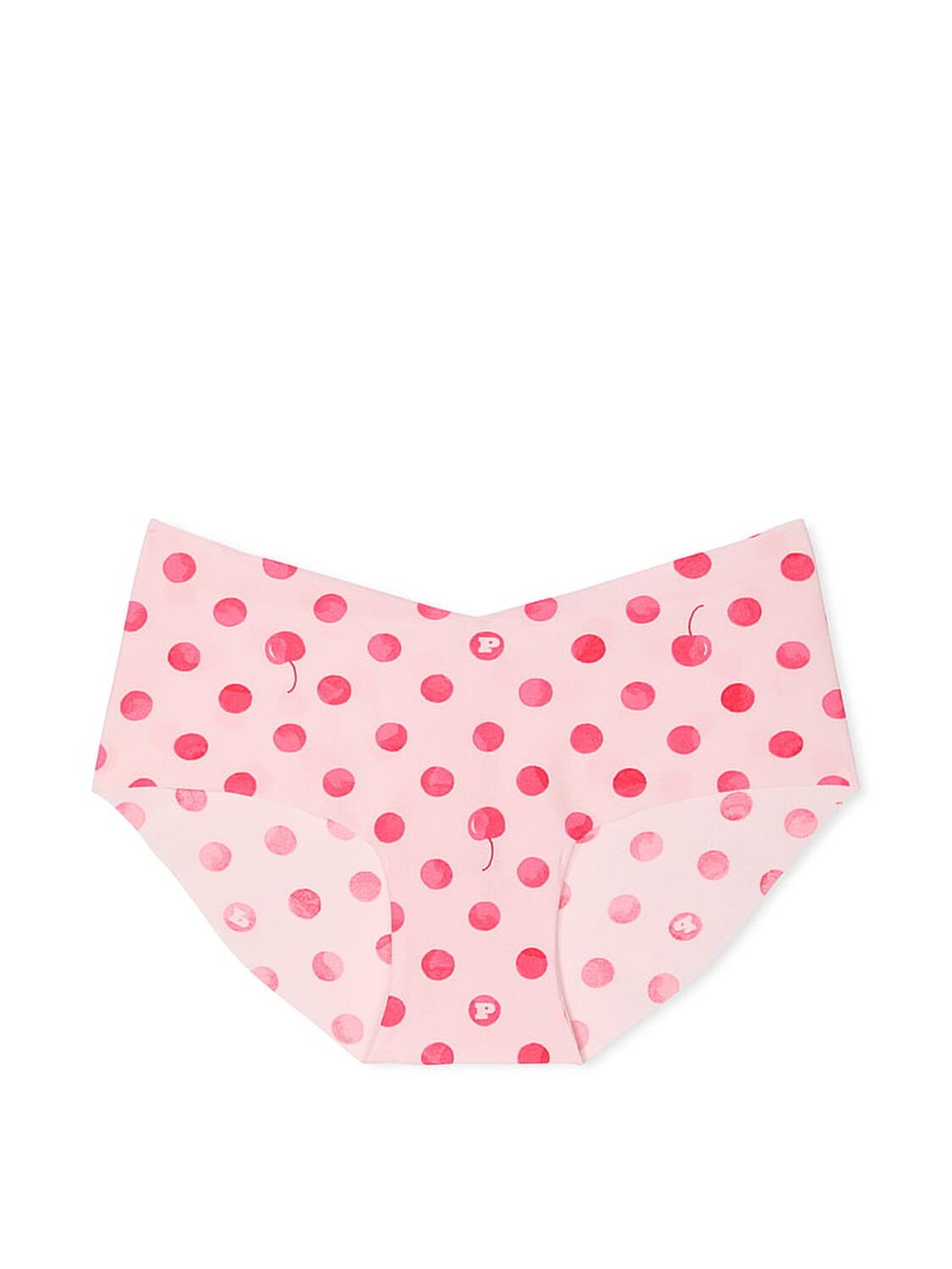 vs Pink No-Show Hiphugger Panty Pink Dot Cherry Print 1 of 1 