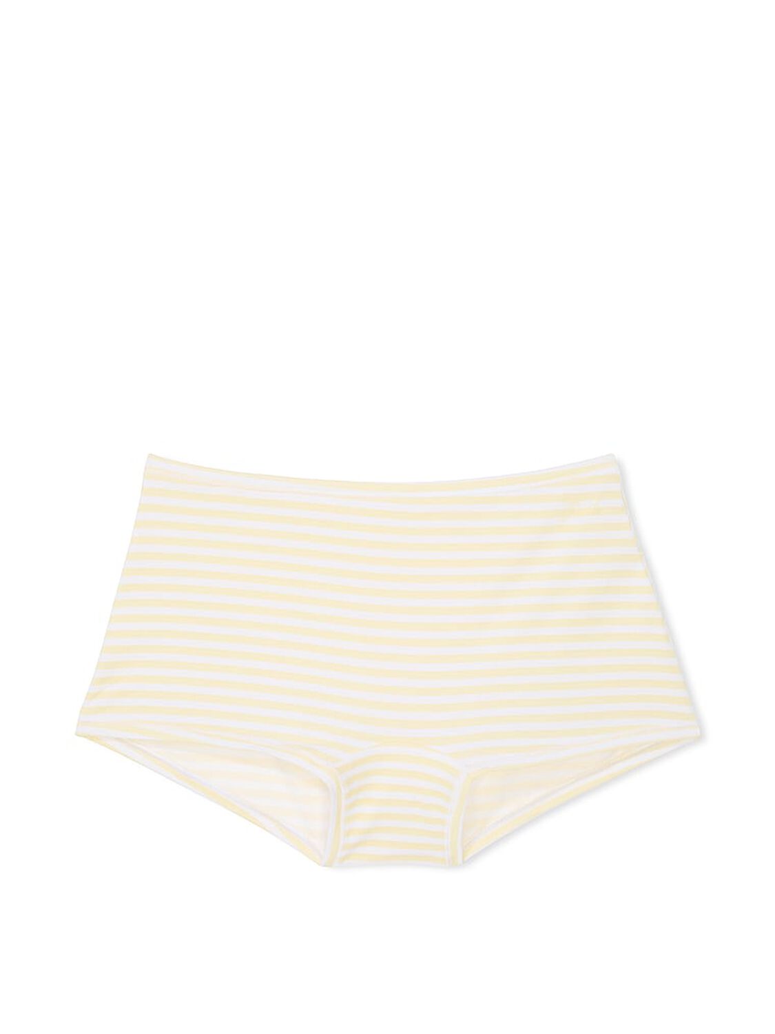 vs Pink Cotton Boyshort Panty Mellow Yellow White Stripe Print 3 of 3 