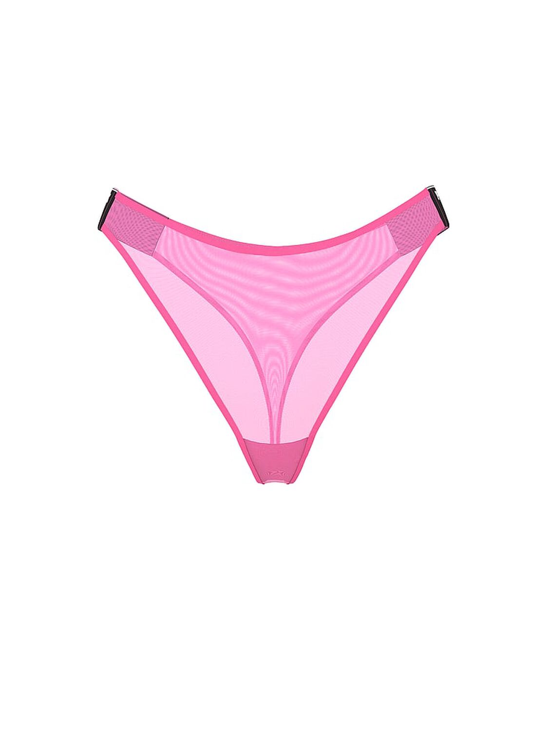 vs Pink Logo Mesh High-Leg Thong Panty Radiant Rose 3 of 3 