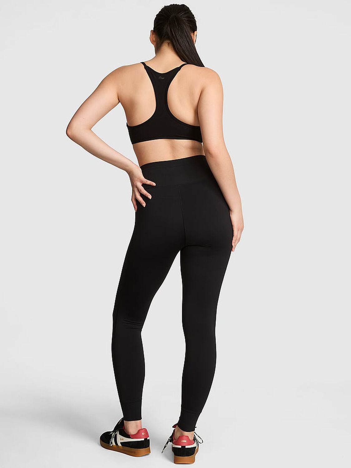 vs Pink Relay Fitted Jogger Leggings Pure Black 2 of 3 