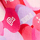 Silky Sleep Boxy Pajama Shorts, Candy Hearts Print, swatch