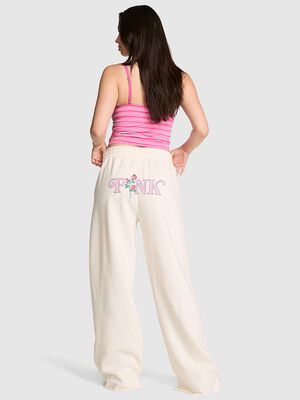 Campus Fleece&trade; Wide-Leg Split-Hem Sweatpants